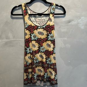 Lucky brand floral tank top